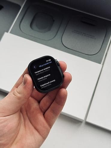 часики бу: Apple Watch Ultra 2 49MM Black Titanium АКБ 100%, держит несколько — 4