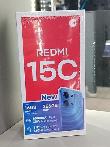 Redmi, Redmi 15C, Новый, 256 ГБ, В рассрочку