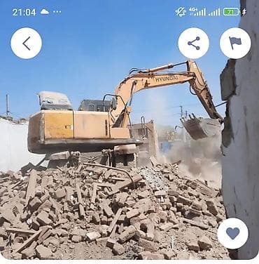 Услуги по строительству и ремонту: Услуги спецтехники и демонтажа зданий - Машины: гусеничный экскаватор — 1