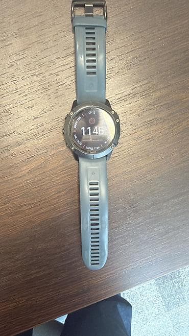 note 15: Смарт-часы Garmin Fenix 6 про солар, состояние отличное, батарея — 3