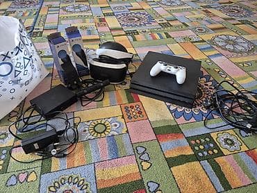 PS4+VR плейстейшен 4про 1 т,все комплект,есть акаунт, привезли с