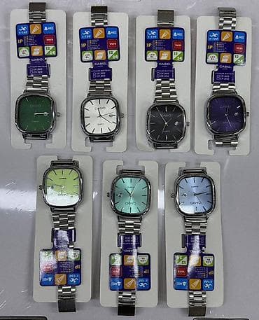 Классикалык сааттар саат, Casio, Жапония, Суу өткөрбөөчү, Унисекс — 1