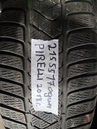 55: Шины 215 / 55 / R 17, Зима, Б/у, 1 шт, Легковые, Pirelli — 1
