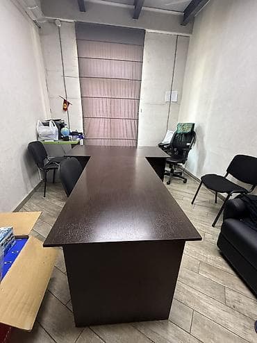 кресло для кабинета: Комплект офисной мебели, ДСП, цвет - Коричневый — 8