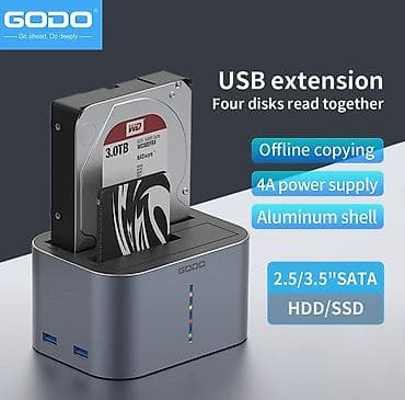 dvd rw: Док-станция GODO GDPD07T-U для SATA жестких дисков/SSD 2.5/3.5 с — 2