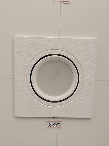 projector screen: Встраиваемый светильник (точечный) квадратной формы. - Корпус: белый — 1