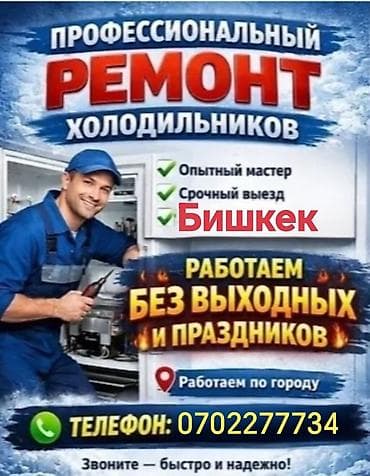 Профессиональный ремонт холодильников в Бишкеке. - Опытный мастер -