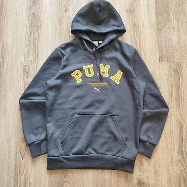 Толстовки: Толстовка с капюшоном PUMA - Модель: худи с логотипом PUMA на груди — 1