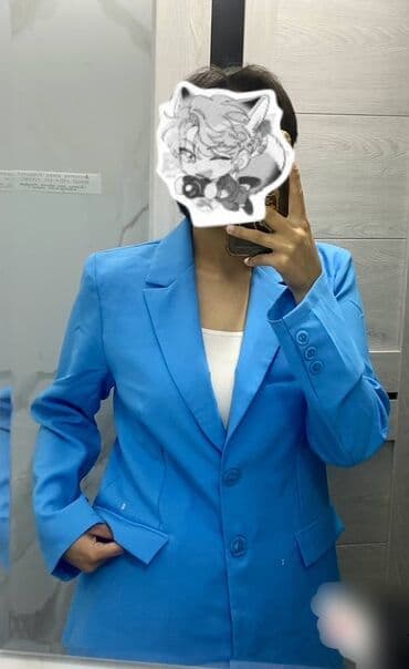 пиджаки женские бишкек: Яркий женский пиджак насыщенно‑голубого цвета. - Классический крой с — 1