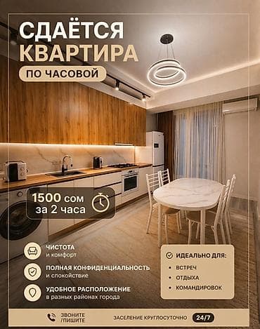 1 комната, Люкс, элитка, Асанбай мкр, Бронь, Бытовая техника, Кондиционер