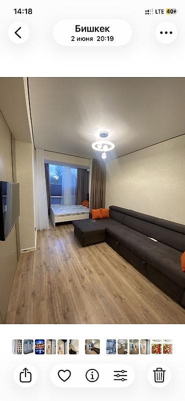 1 бөлмө, 37 м², Элитка, 2 кабат, Дизайнердик оңдоо
