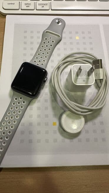 эпл наушники: Apple Watch 3, 42 mm GPS, LTE, 50m С оригинальным ремешком Nike В — 1