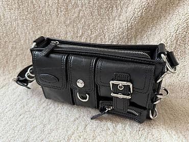 сумка tommy hilfiger: Сумка кросс-боди в стиле utility/rock, черная. - Материал: гладкая — 2