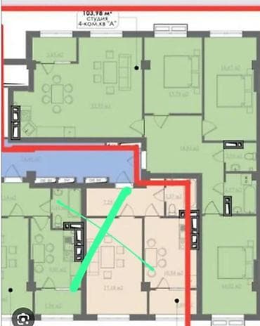 elite hause: 4 комнаты, 103 м², Элитка — 3