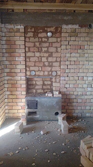 уголь для мангала оптом: Кирпичная уличная печь-кухня под казаны и плиты - Комплекс из — 8