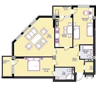 discovery studio: 3 комнаты, 101 м², Политех Элитка, 10 этаж, Евроремонт — 8