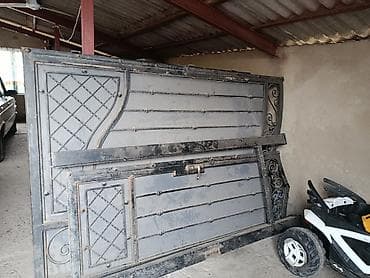 краска авто: Кованые распашные ворота с калиткой - Материал: сталь, кованые — 1