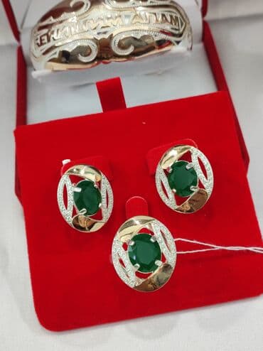 набор пандора: Серебряный Комплект+ Билериктин с надписями Бейишим Апам Серебро 925 — 4