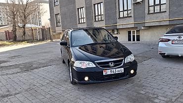 Третий ряд сидений, Велюр, Honda 2003 г., Б/у, Япония