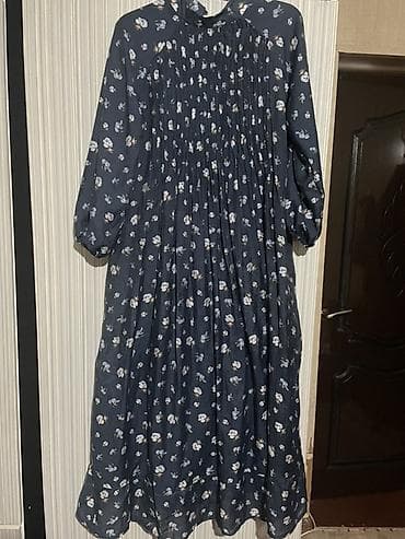 Повседневное платье, Осень-весна, Длинная модель, Стандарт