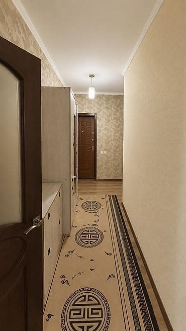 квартиры в кок жаре: 2 комнаты, 67 м², Кок-Жар ж/м 106 серия улучшенная, 3 этаж, Евроремонт — 10
