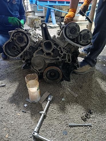 крышка мотора: ГБЦ Mercedes-Benz 5.5 л, Б/у, Оригинал — 1