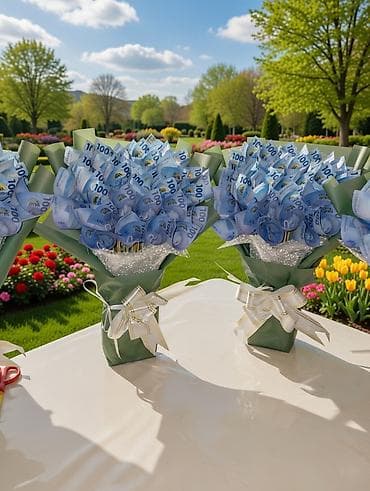 Акча мн букет. ар кандай размерде. - Ручная работа: каждую розу