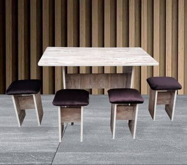 Кухонный стол и стул, Новый, Самовывоз, Платная доставка at lalafo.kg Кухонный стол и стул, Новый, Самовывоз, Платная доставка