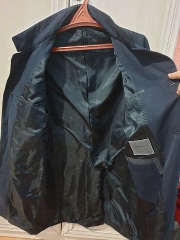 корейские вещи: Мужской плащ, 2XL, Новый, цвет - Синий, Бесплатная доставка — 4