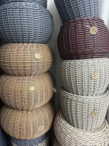 Өсүмдүктөр үчүн карапалар: Плетёные кашпо и корзины для дома и сада - Материал: прочный — 3