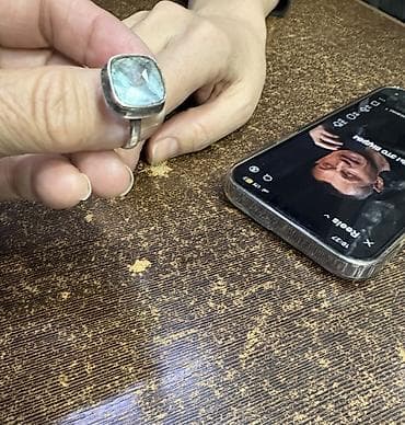 топазы голубого цвета: Куплю такой набор серьги кольцо голубой топаз Индия - Материал — 3