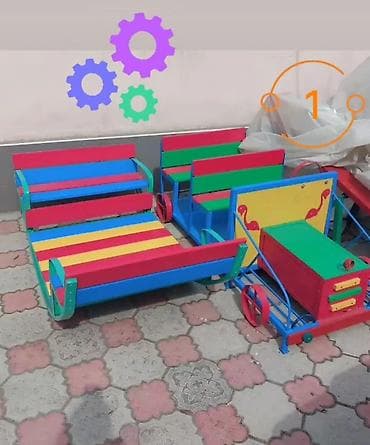 качеле: Качели Песочницы Скамейки Лодочки качалки Столики есть — 8