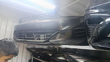 Автозапчасти: Киа К5 ДЛ 3 Передний бампер для автомобиля (черный, без эмблемы) — 1