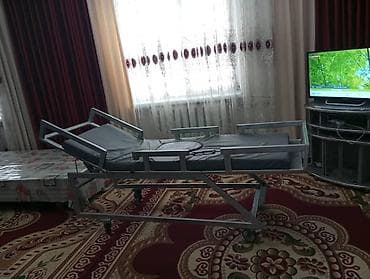 Функциональная медицинская кровать на колесах - Прочная металлическая