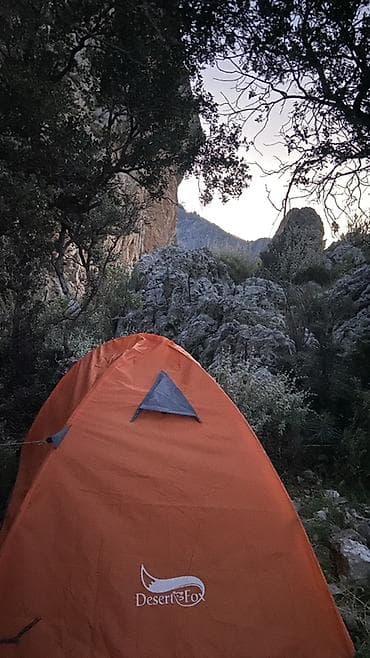 Спорт и отдых: Палатка Desert Fox, компактная и лёгкая туристическая модель для 1–2 — 5