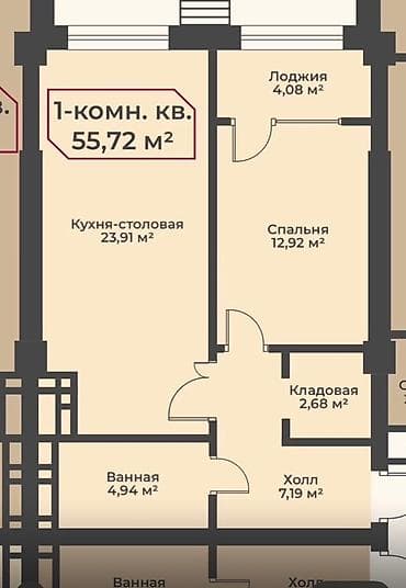 квартиры аю гранд: 1 комната, 55 м² — 5