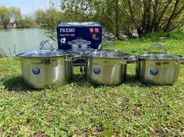 набор кухонных ножей: Бесплатная доставка доставка по городу Бесплатная 😊 Набор кастрюль — 2