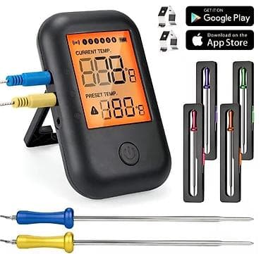 термометр кухонный: Умный беспроводной термометр для барбекю с многоканальными щупами — 7