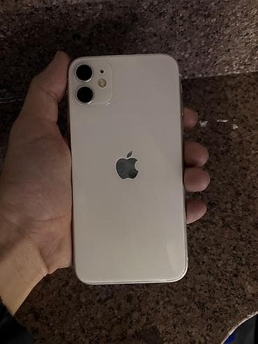 IPhone 11, Колдонулган, 128 ГБ, Ак, 73 %