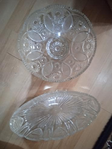 требуетсы в глобуз салатница: Набор из 2 стеклянных салатников/вазо: круглая и овальная. - — 3