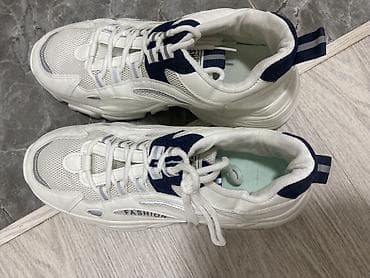 apple magic mouse 2: Кроссовки белые с массивной подошвой - Цвет: белый с темно‑синими — 2