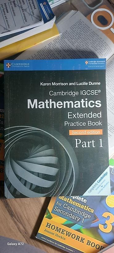 third edition solution: Cambridge IGCSE Mathematics Extended Practice Book, Part 1 (Second — 1