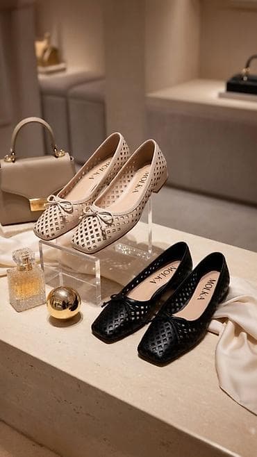 Жеке буюмдар: Новая коллекция!Балетки MOLKA с перфорацией🔥 - Модель: женские — 4