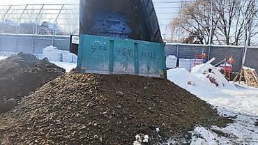 Смесь песок и гравий, Для дороги, Насыпью, Камаз