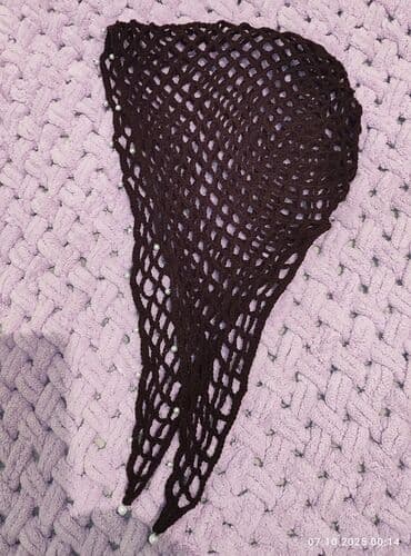 хиджаб для детей: Платок, Косынка, Осень-весна, Хлопок, Вязаная модель — 1