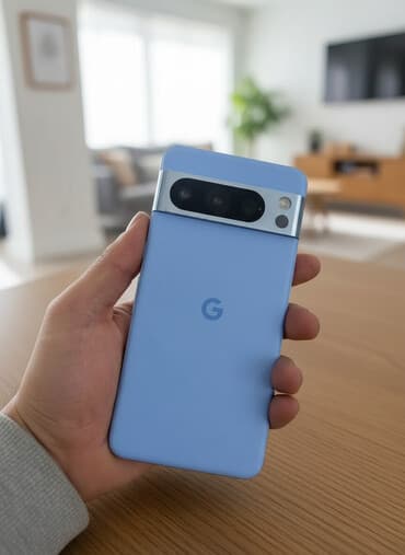 планшет для детей для рисования: Google Pixel 8 Pro, Б/у, 128 ГБ, цвет - Голубой, 1 SIM, 2 SIM, eSIM — 1