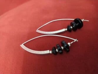 Атайын кийим: Күмүш сөйкөлөр, Үлгүсү 925, Агат, Аялдарга, Жаңы — 19