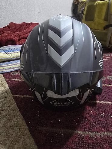 Спорт жана эс алуу: Мотошлем ANDES Helmet, серия Mecha с комплектом Bluetooth - Тип — 4