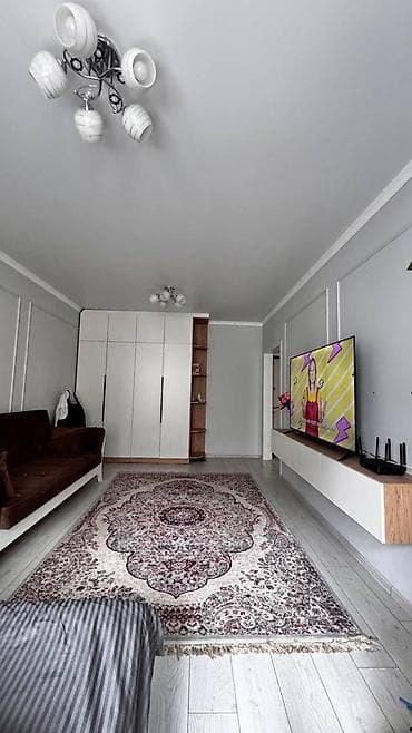 Кыймылсыз мүлк: 1 бөлмө, 48 м², 108-серия, 6 кабат, Евроремонт — 4