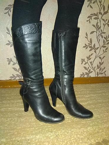 Продаю Деми кожаные сапоги, очень хорошее состояние, размер 36-37. 800